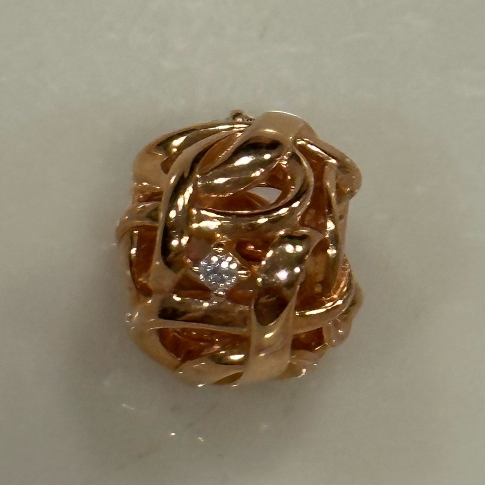 Authentic Pandora Rose Openwork Woven Infinity Charm